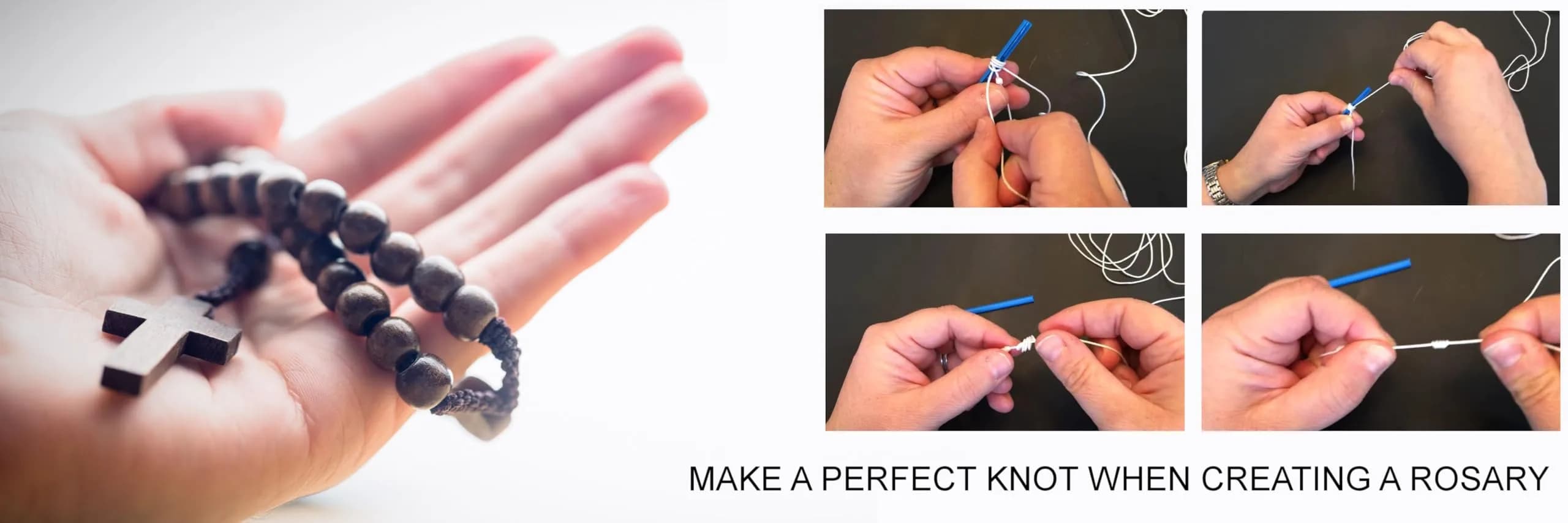 Valchemist Two Sided Rosary Cord Knotting Tool for #36, #7 & #9 Twines | Blue thumbnail 7