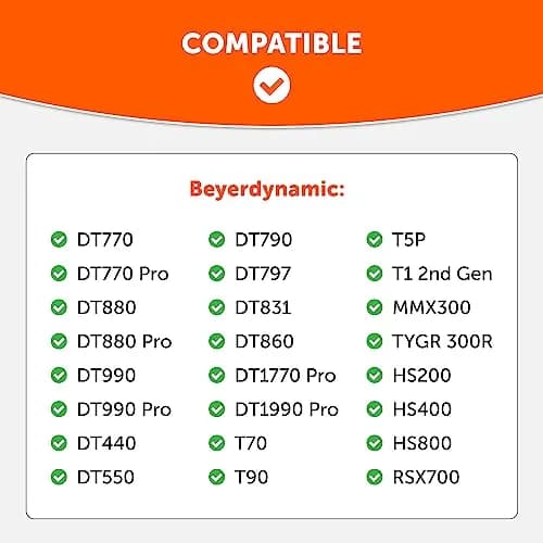 WC Freeze DT770 Cooling Gel Ear Pads for Beyerdynamic DT770 & DT990 | Enhanced Comfort & Sound (110 characters) thumbnail 2