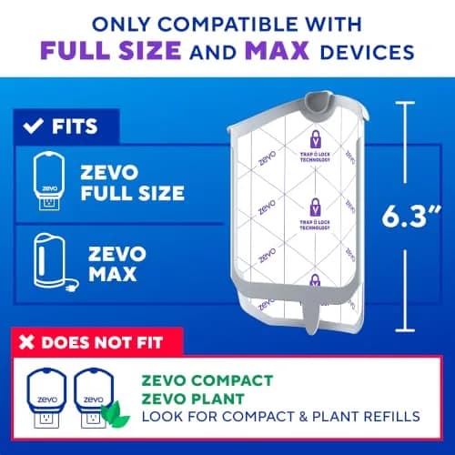 ZEVO Flying Insect Trap Refill Cartridges 4 Count | Odorless & Mess-Free Trap+Lock Technology for Fruit Flies & Gnats thumbnail 2