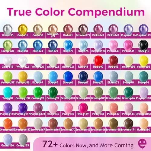 Bezente Brown Latex Party Balloons 100 Pack 12 inch | Assorted Colors Value Pack thumbnail 3