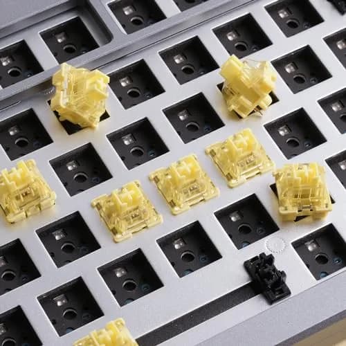 Akko V3 Creamy Yellow Pro Keyboard Switches (45pcs) | Linear 5-Pin 50gf Dustproof Stem thumbnail 7