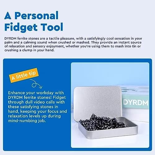 DYRDM Ferrite Putty 500+ Black | Desk Stress Relief Toy for Adults thumbnail 5