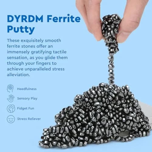 DYRDM Ferrite Putty 500+ Black | Desk Stress Relief Toy for Adults thumbnail 2