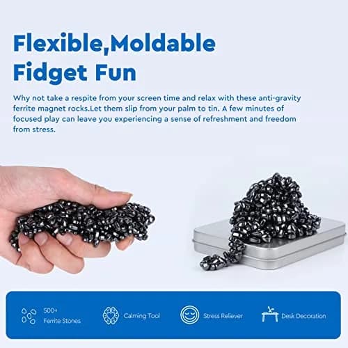 DYRDM Ferrite Putty 500+ Black | Desk Stress Relief Toy for Adults thumbnail 3