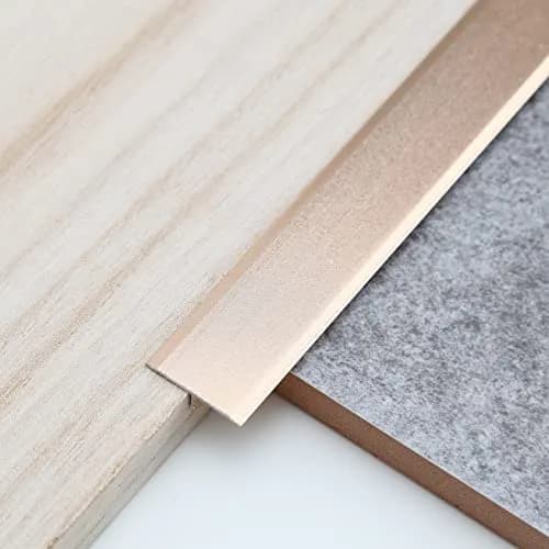 Trimold Aluminum T Molding Floor Transition Strip 2.9Ft Matte Gold | Seamless Floor Gap Bridging thumbnail 1