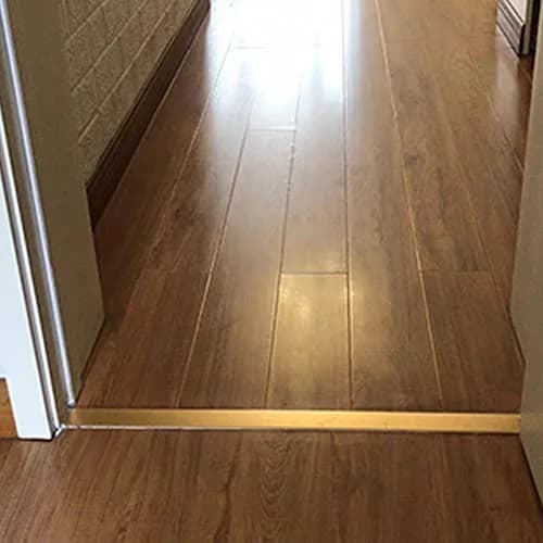 Trimold Aluminum T Molding Floor Transition Strip 2.9Ft Matte Gold | Seamless Floor Gap Bridging thumbnail 7