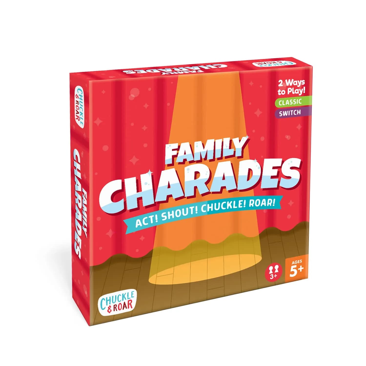 Chuckle & Roar Classic Charades Game for Kids, 750 Charades Ideas | Family Party Game for Ages 5+ — Multicolor