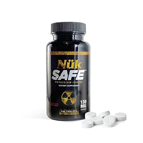 BLUE-EMU Nuk Safe Potassium Iodide 140 Tablets | USP Grade Emergency Iodine Supplement thumbnail 4