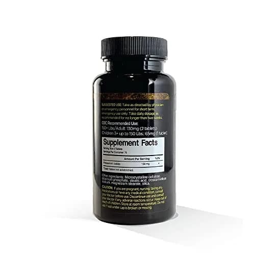 BLUE-EMU Nuk Safe Potassium Iodide 140 Tablets | USP Grade Emergency Iodine Supplement thumbnail 3