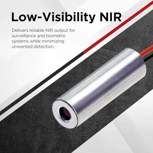 Quarton VLM-780-03 LPT IR Dot Laser Module 780nm Class 1 Eye-Safe | 0.6 mRad Beam Divergence thumbnail 5