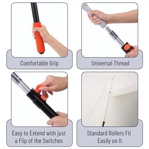 Bates Choice Telescopic Extension Pole 12 Ft Aluminum Alloy | Heavy-Duty Multi-Purpose Tool thumbnail 3
