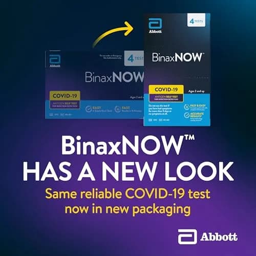 BinaxNOW COVID-19 Antigen Self Test | 4 Tests, 15-Min Results, Easy Home Use thumbnail 2