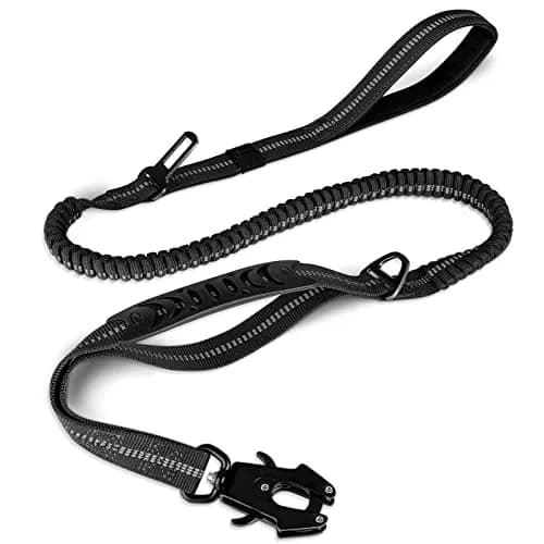 Joytale Tactical Dog Leash 6 ft | Shock Absorbing No Pull, Black, Heavy Duty, Large Dogs thumbnail 1