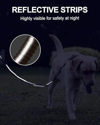 Joytale Tactical Bungee Dog Leash 4FT-6FT | Shock Absorbing No Pull, Coyote Brown thumbnail 6