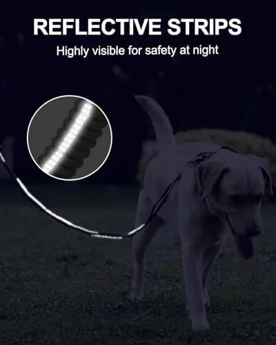 Joytale Tactical Bungee Dog Leash, Shock Absorbing No Pull, Army Green | Heavy Duty Control for Large Dogs thumbnail 6