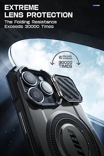 SUPCASE Unicorn Beetle MAG XT Case for iPhone 14 Pro Max / 13 Pro Max, Black | 180g (6.35 oz) with Camera Cover Stand & Belt Clip thumbnail 3