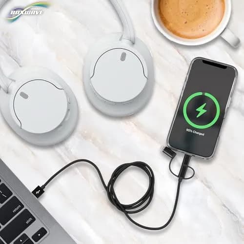 BoxWave AllCharge 3-in-1 USB C & Micro USB Cable 100cm | Compatible with Sony Walkman NW-A306 thumbnail 7