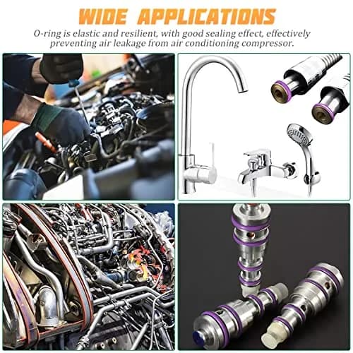 AICEL 270-Piece Rubber O-Ring Kit with Tools | 18 Sizes for AC & Universal Sealing thumbnail 6