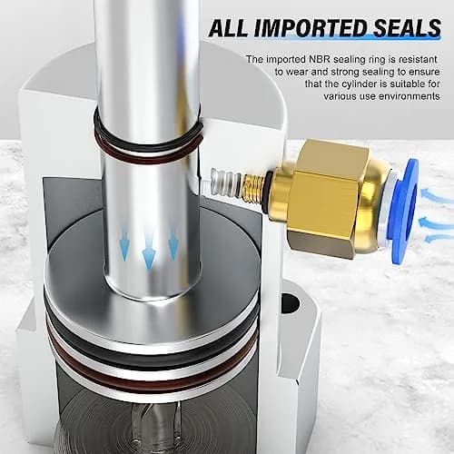 TAILONZ PNEUMATIC Left-Turn Cylinder 20mm Bore | 90° Rotation, Aluminum Alloy, Double Action, 0-1.5Mpa thumbnail 4