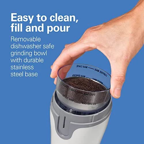 Hamilton Beach Fresh Grind Electric Coffee Grinder for Up to 12 Cups | Removable Stainless Steel Bowl & Quiet Operation thumbnail 2
