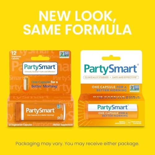 Himalaya PartySmart Herbal Supplement 12 Capsule | Better Morning After Drinking Support thumbnail 8