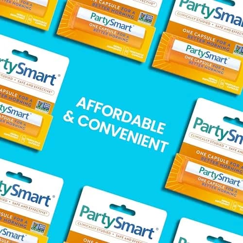 Himalaya PartySmart Herbal Supplement 12 Capsule | Better Morning After Drinking Support thumbnail 9