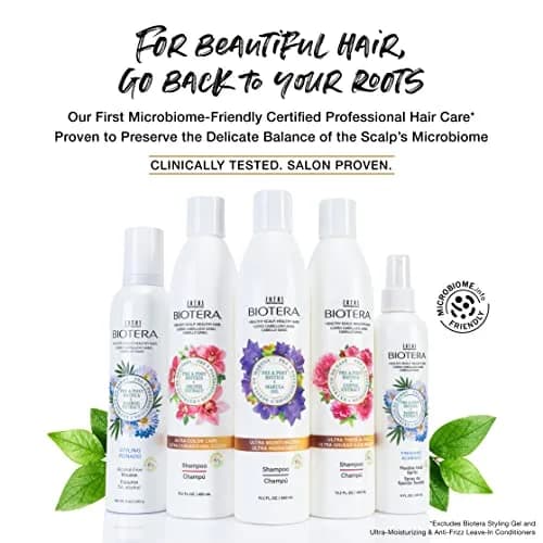 Biotera Ultra Moisturizing Shampoo & Conditioner & Leave-In | Dry, Fine Hair | Microbiome Friendly | Vegan & Cruelty Free | Paraben Free | Color-Safe | 15.2 Fl Oz thumbnail 3