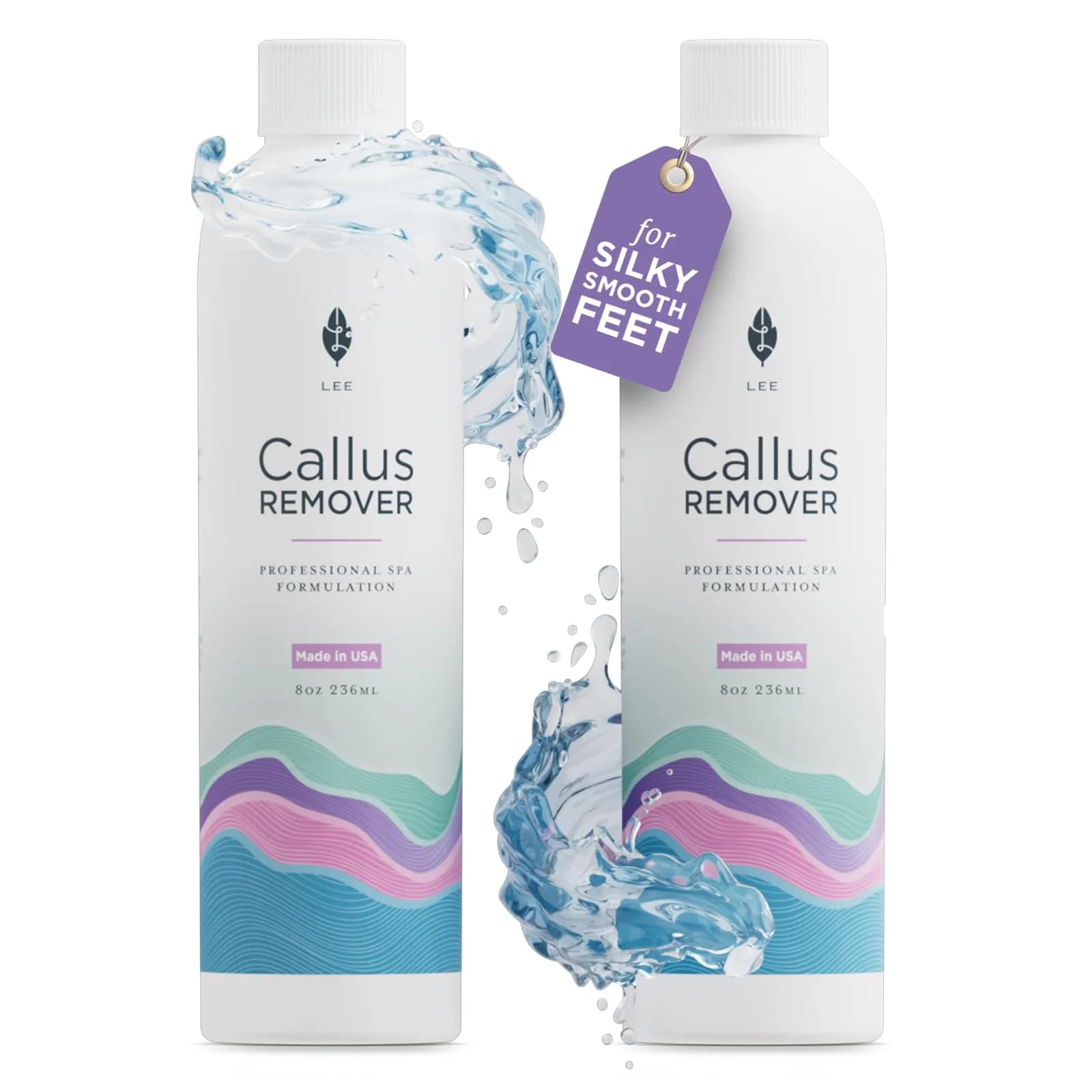 Lee Beauty Professional Gel Callus Remover 16 fl oz (473 ml) | Fast-Acting Formula for Cracked Heels & Dead Skin