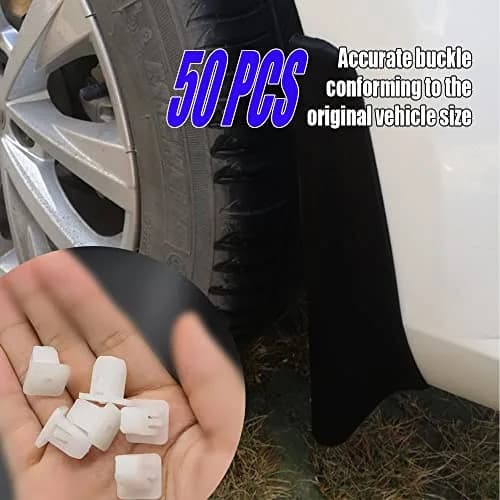 Middrivr 50PCS Car Bumper Retainer Clips | White Nylon Fasteners for Body & Trim thumbnail 6