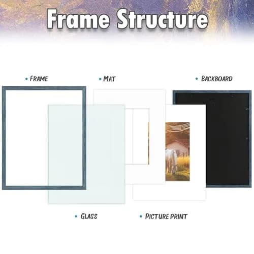 AUEAR 16x20 Picture Frame with Real Glass | Fits 11x14 & 16x20 Photos, Wall & Tabletop Display thumbnail 3