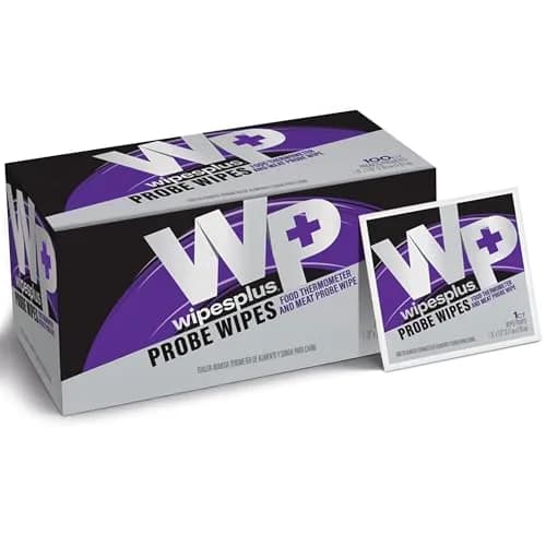 WIPESPLUS Thermometer Probe Wipes 1000 Count (10 Packs of 100) | 70% Isopropyl Alcohol for Food Safety thumbnail 1