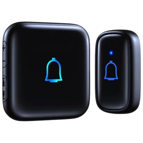 LeadGo Wireless Doorbell Loud Classroom Doorbell IP66 Waterproof 1000Ft 66 Chimes 115dB 7-Level Vol Electric Door Bell Ringer for Home Office Kids & Hearing-Impaired | IP66 Waterproof, 1000Ft Range thumbnail 1
