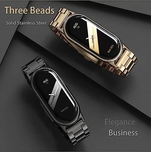 MIJOBS Stainless Steel Strap for Xiaomi Mi Band 8/9/10 | Breathable, Beads Style, Premium Material thumbnail 8