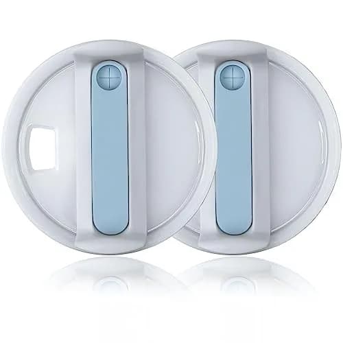 Horsdo 40oz Tumbler Lid | Spill Proof Splash Resistant Cover for Stanley, 2 Pack (Fog) thumbnail 1