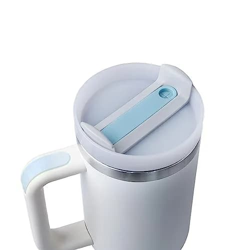 Horsdo 40oz Tumbler Lid | Spill Proof Splash Resistant Cover for Stanley, 2 Pack (Fog) thumbnail 4