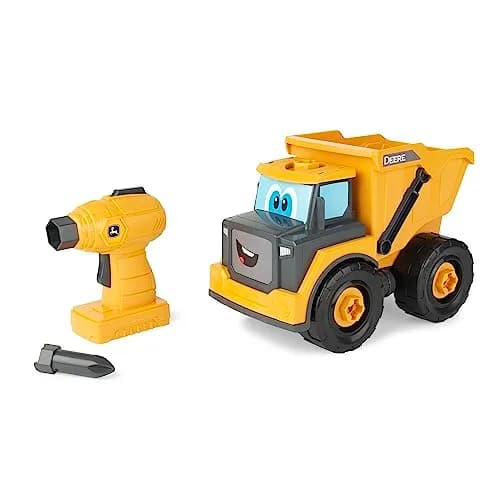 Build-A-Buddy John Deere Dump Truck Toy 13-Piece Set | STEM Building Toy for Kids Ages 18 Months+ thumbnail 1