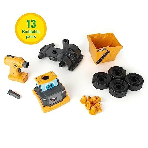 Build-A-Buddy John Deere Dump Truck Toy 13-Piece Set | STEM Building Toy for Kids Ages 18 Months+ thumbnail 4