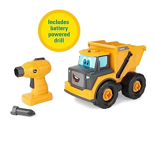 Build-A-Buddy John Deere Dump Truck Toy 13-Piece Set | STEM Building Toy for Kids Ages 18 Months+ thumbnail 6