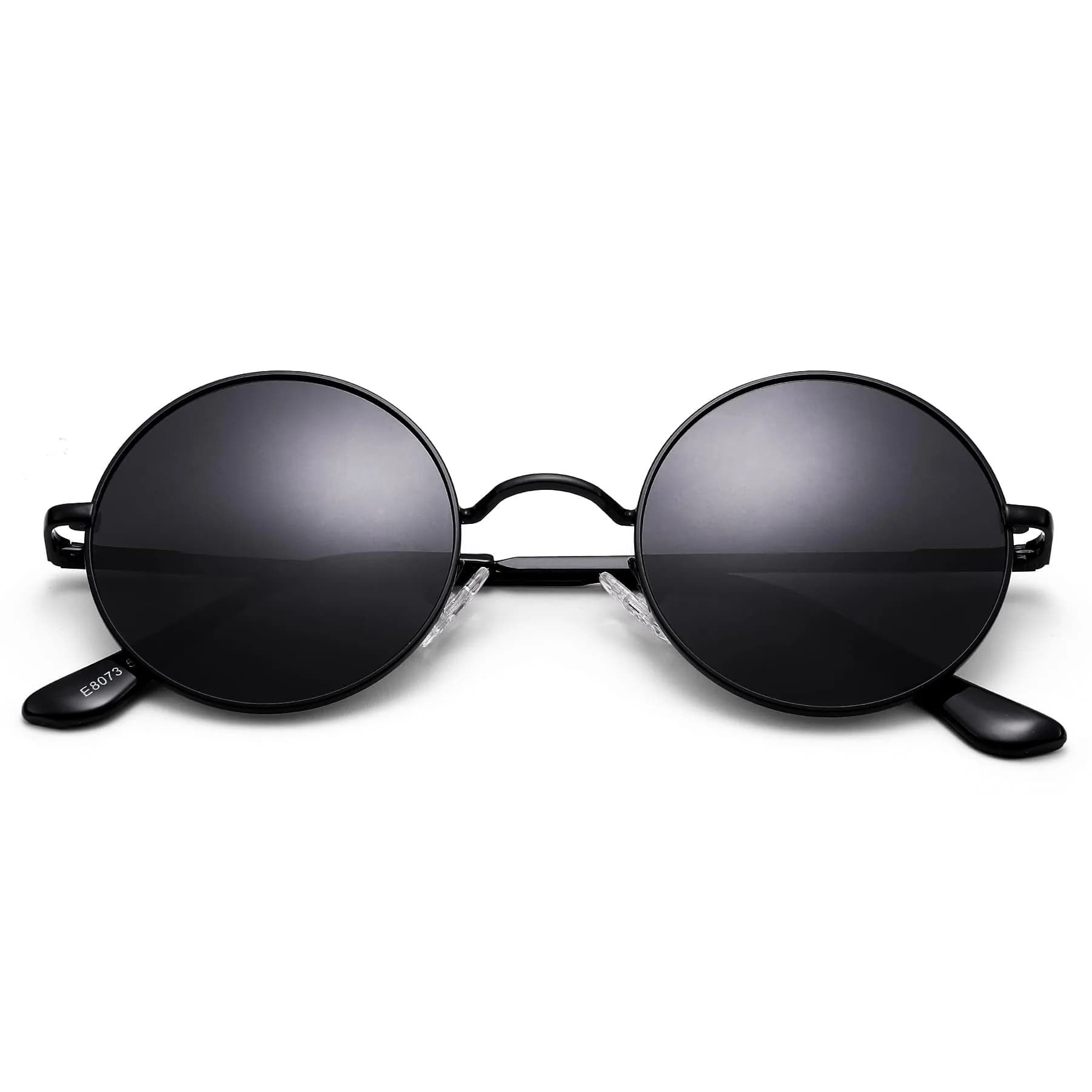 Pro Acme Small Round G6 Black Frame Black Lens Polarized Sunglasses UV400