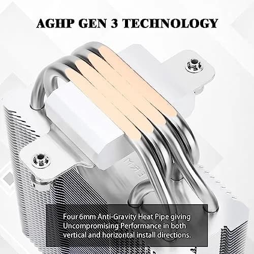 Thermalright Assassin X 120 SE White CPU Air Cooler, 148mm Height | 4 Heat Pipes, TL-C12CW PWM Fan, S-FDB Bearing, AM4/AM5, Intel LGA1700/1851 thumbnail 2