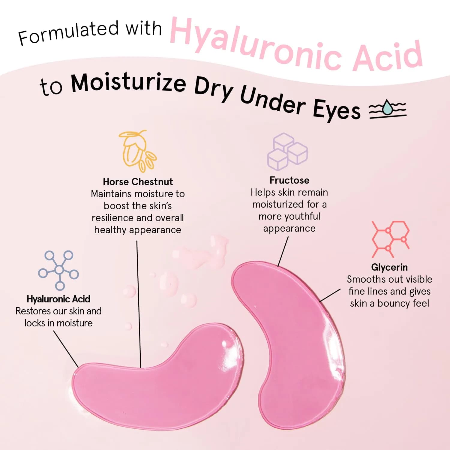 grace & stella Award Winning Under Eye Mask 6 Pairs, Pink | Cruelty-Free & Vegan Gel Eye Patches for Dark Circles & Puffy Eyes thumbnail 1