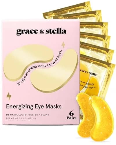 grace & stella Gold Under Eye Mask 6 Pairs | Cooling & Depuffing Gel Eye Patches for Dark Circles & Wrinkles thumbnail 1