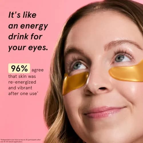 grace & stella Gold Under Eye Mask 6 Pairs | Cooling & Depuffing Gel Eye Patches for Dark Circles & Wrinkles thumbnail 2