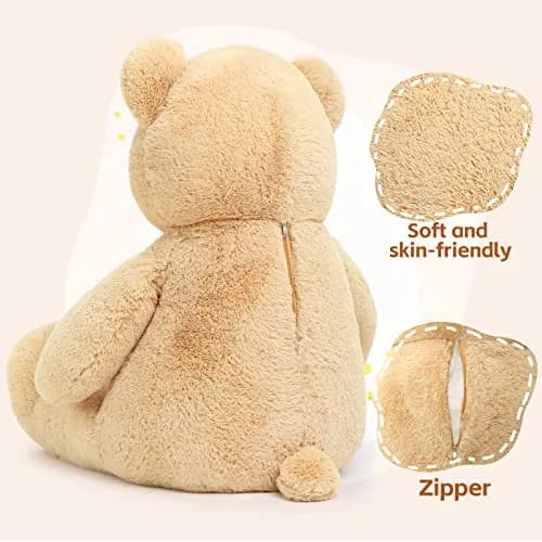 Tezituor Giant Teddy Bear 5 Feet (150 cm / 5.98 kg) | Soft Huggable Plush Toy for Kids & Girlfriends thumbnail 5