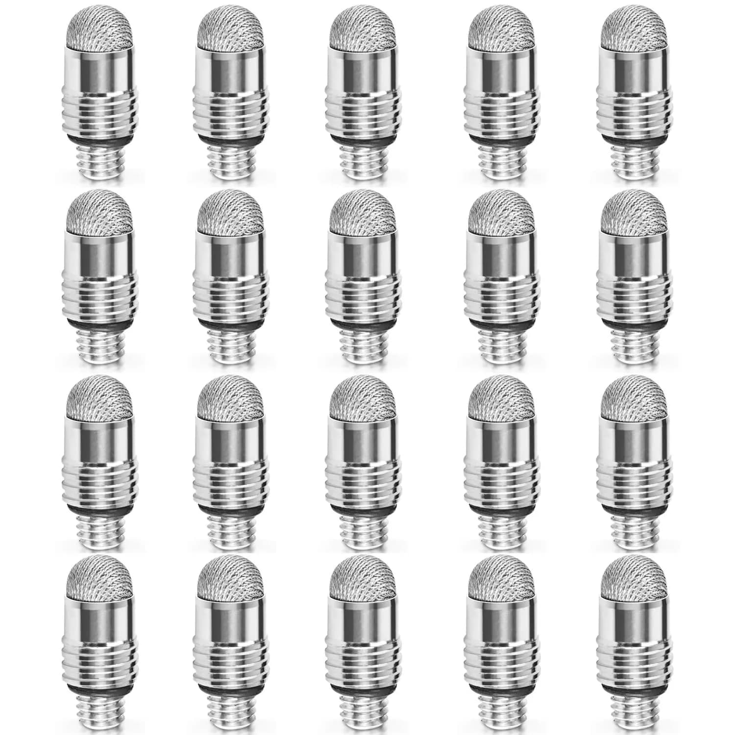 GUUGEI Mesh Fiber Replacement Tips for Touch-Screen Pen, Stylus Nibs (10 Pack) | High Precision, Soft & Screen-Safe