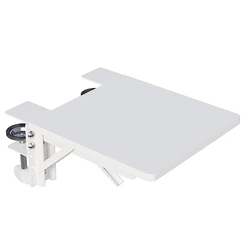 BONTEC Ergonomic Desk Extender Tray 9.5"x9.1" (24cm x 23cm) | Clamp-On Elbow Support for Office & Home Use thumbnail 1