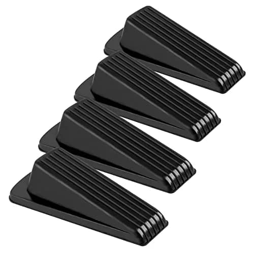 Utron Rubber Door Stoppers 4 Pack | Holds Doors Securely on All Floor Types thumbnail 1