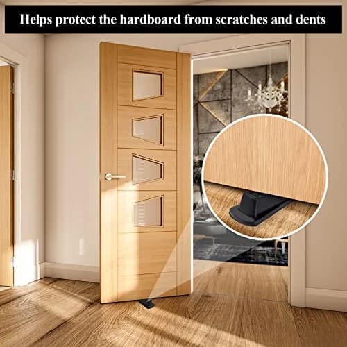 Utron Rubber Door Stoppers 4 Pack | Holds Doors Securely on All Floor Types thumbnail 3