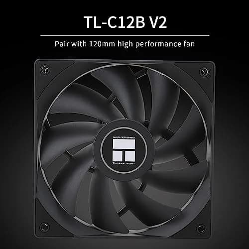 Thermalright Phantom Spirit 120 CPU Cooler Dual TL-C12B V2 PWM Fan 7 Heat Pipes 157mm Height | Compatible with Intel LGA1700/115X/1200/20XX/1851 & AMD AM4/AM5 thumbnail 5