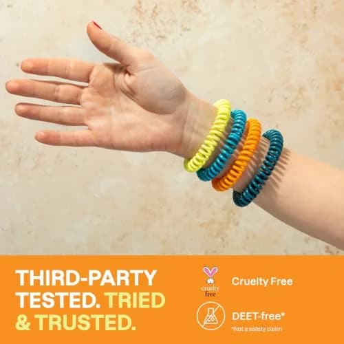Cliganic Natural Mosquito Repellent Bracelets 25 Pack | DEET-Free Essential Oil Bands for Kids & Adults thumbnail 8